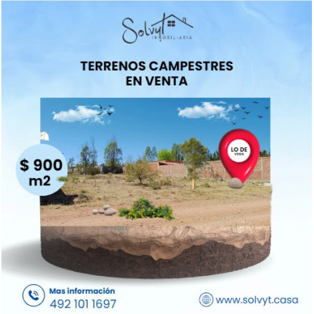 TERRENOS CAMPESTRES EN PRIVADA